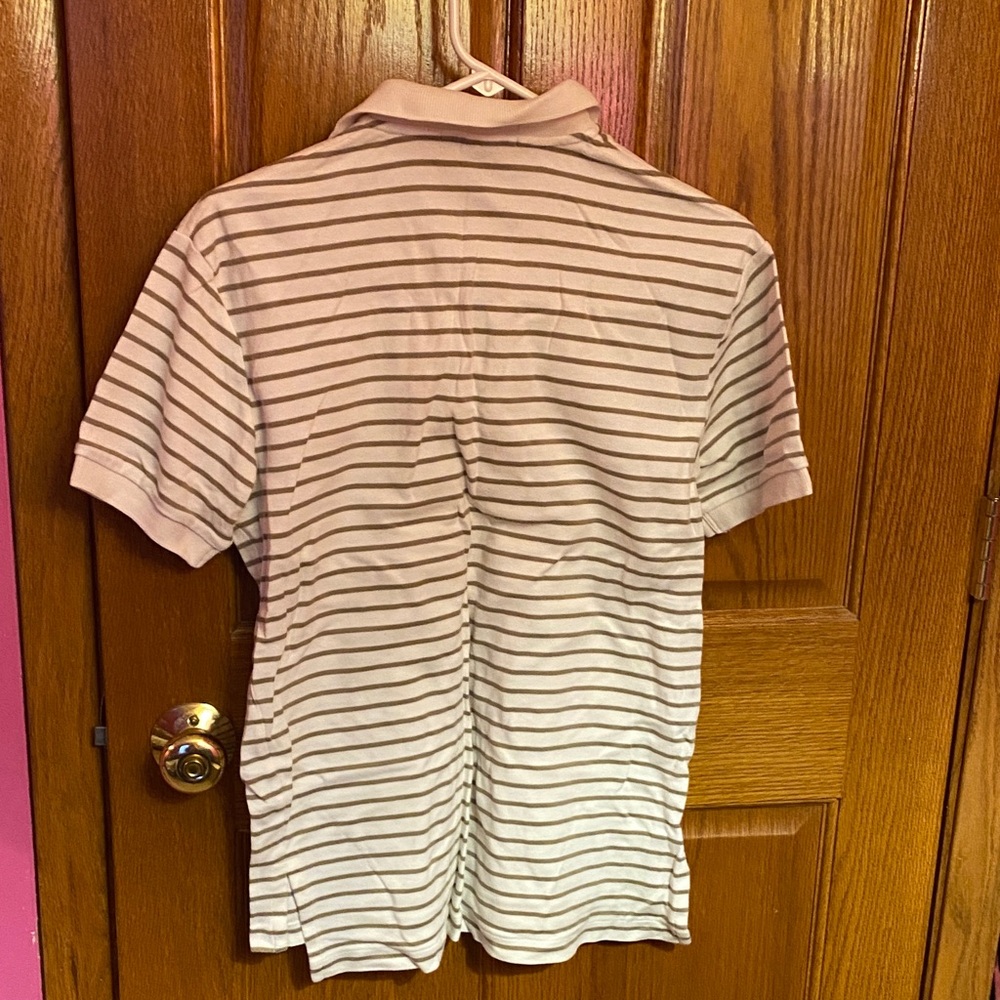 Polo by Ralph Lauren Men's Light Green Striped Polo - Picture 5 of 5